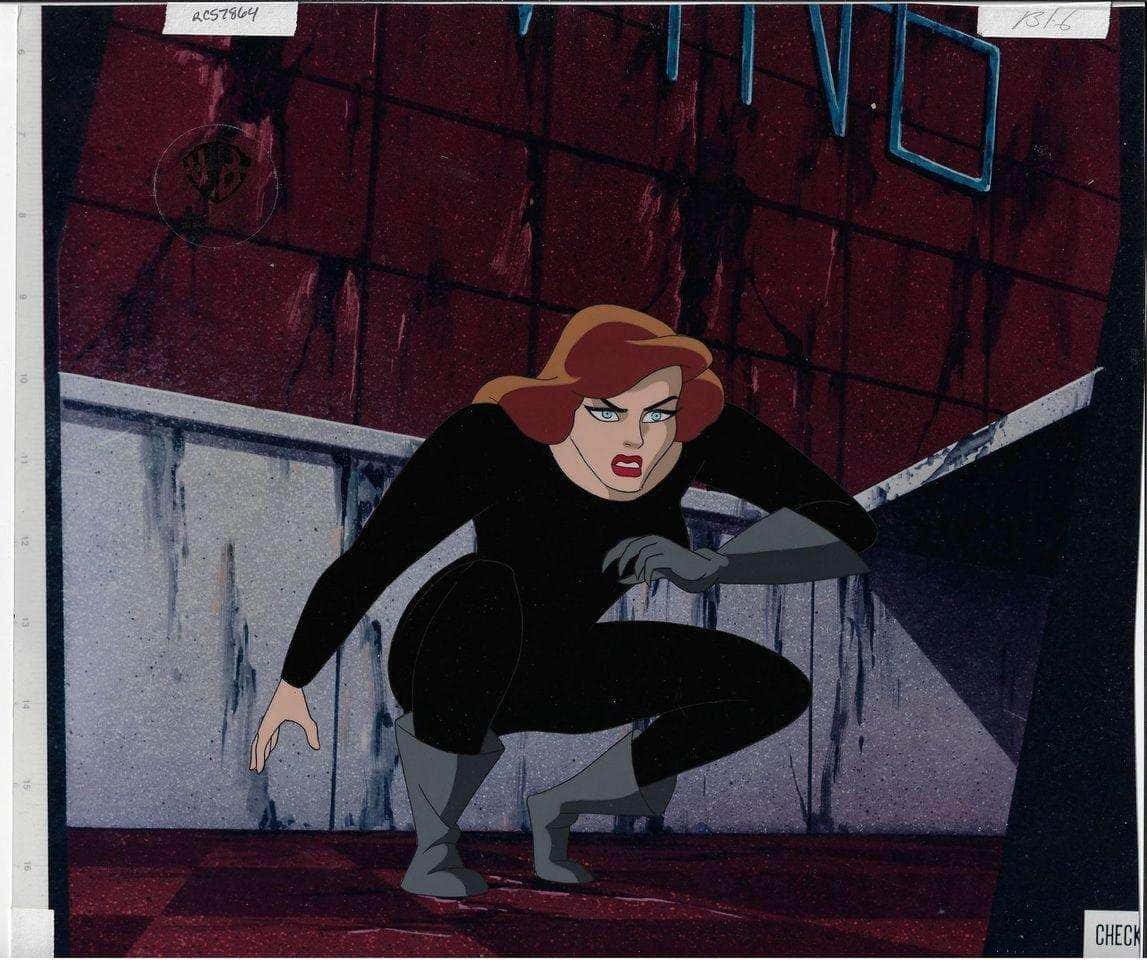 Batman Mask Of The Phantasm, red-haired animated villain, black suit, SD Desktop Wallpaper