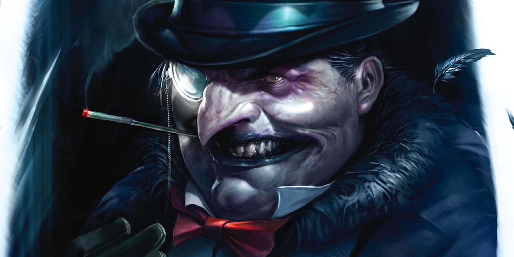 Batman, Penguin, dark coat, HD Desktop Wallpaper