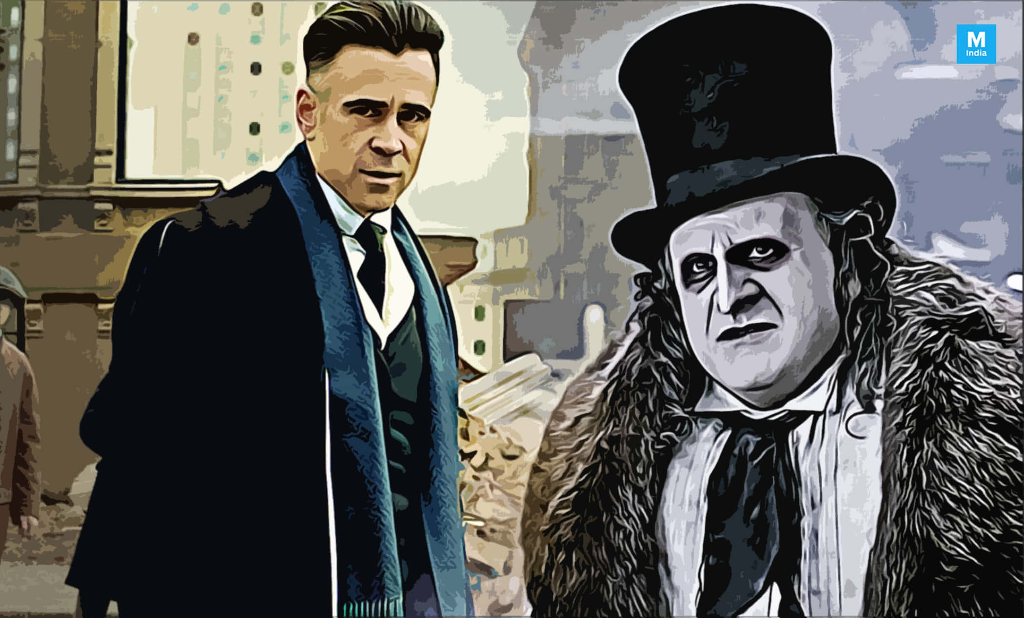 Batman, Penguin, vintage attire, Full HD Desktop Wallpaper