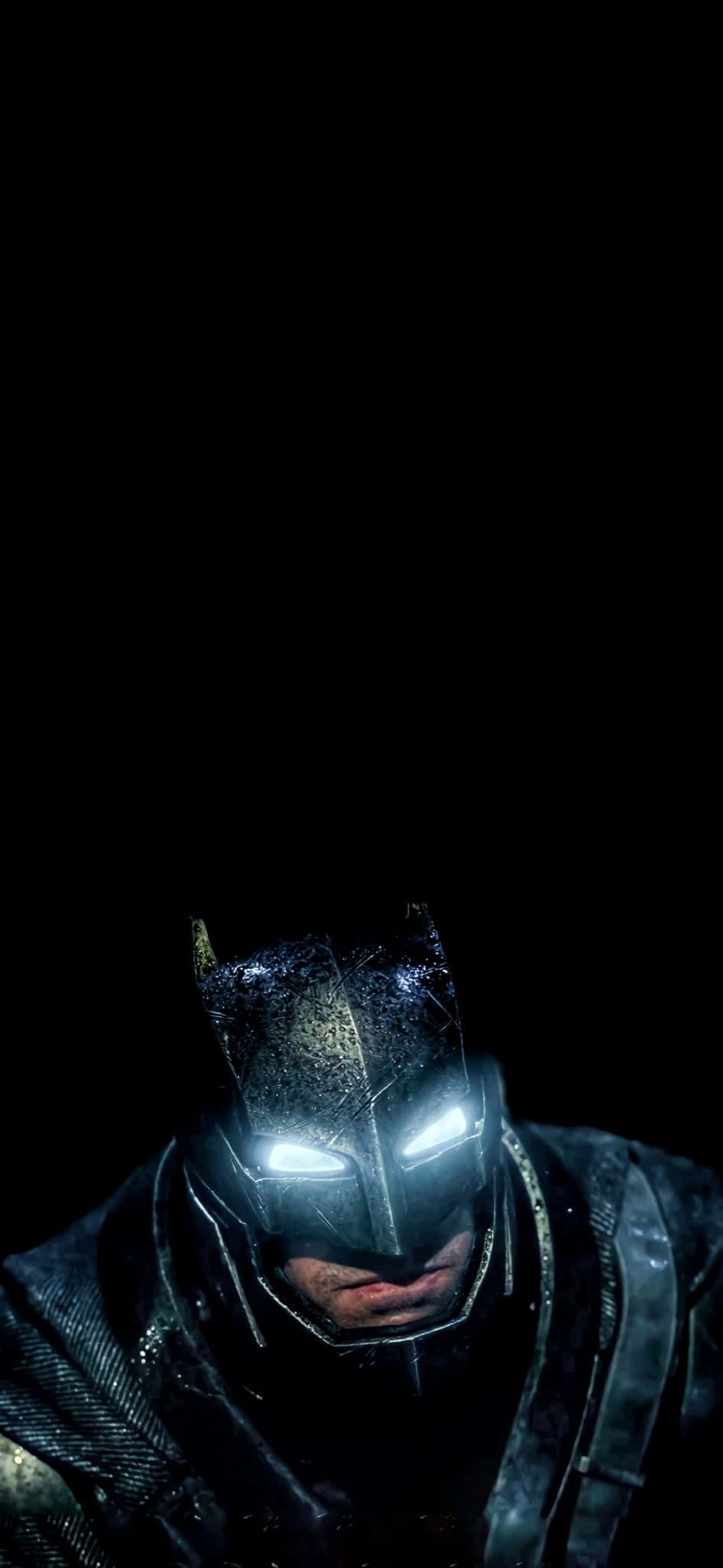 Batman, glowing eyes, rain, Full HD Phone Wallpaper