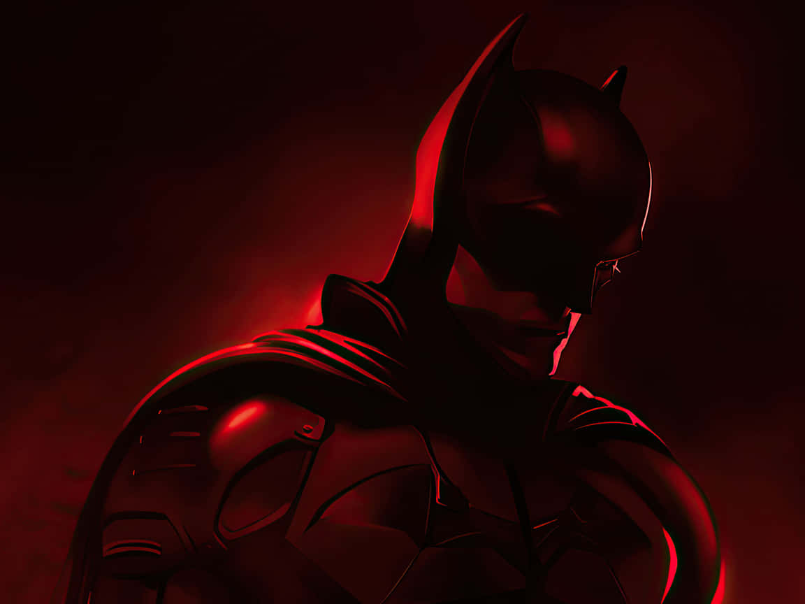 Red Shadow Batman, Batman, shadowed silhouette, SD Desktop Wallpaper