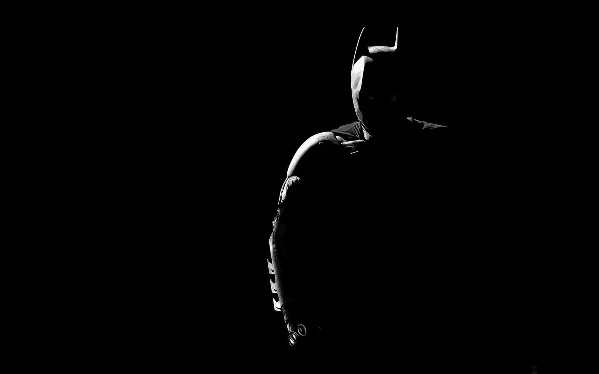 Batman, silhouette, cowl, Full HD Desktop Wallpaper