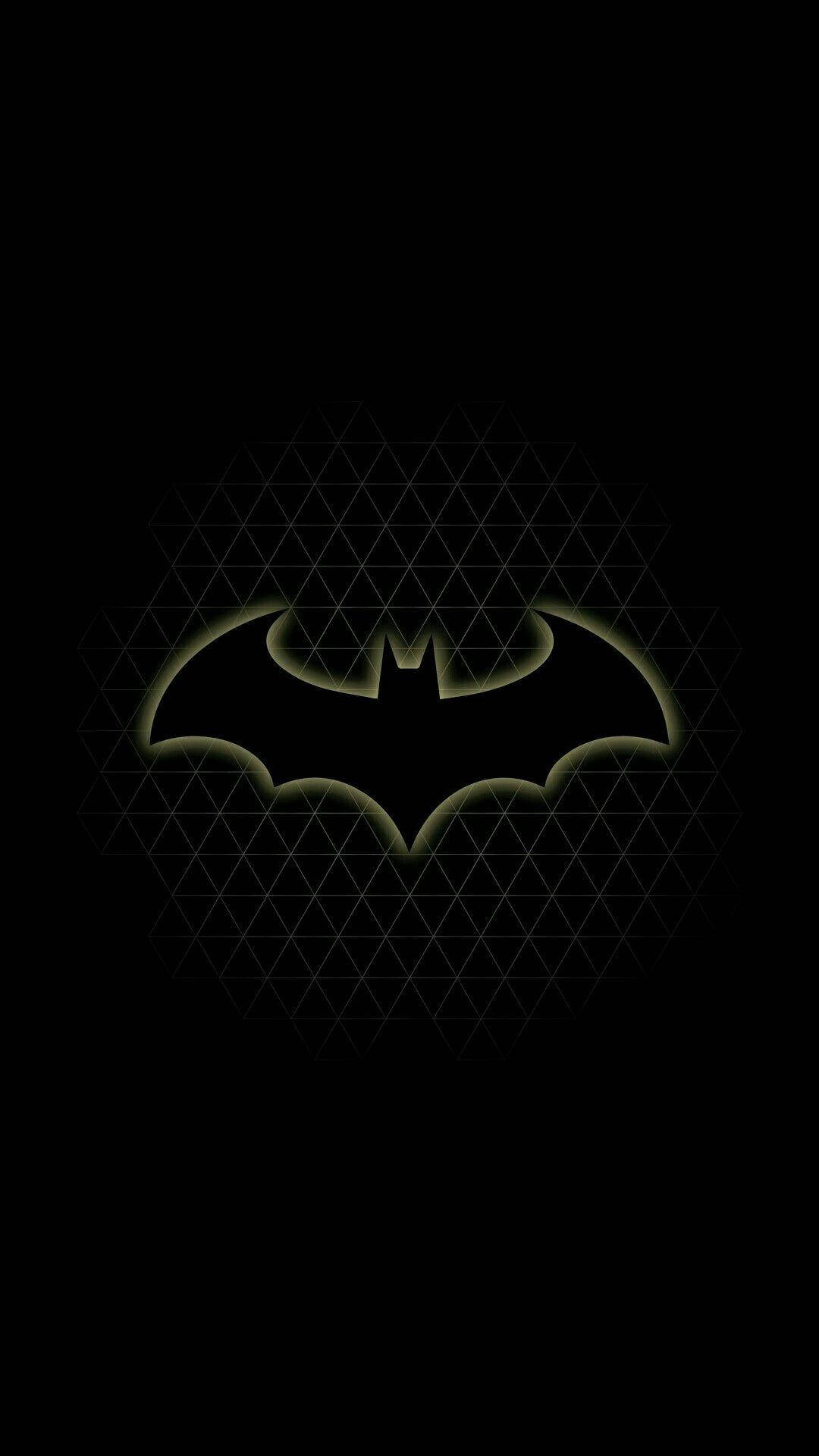 Batman Logo, iPhone, green light, Full HD Phone Wallpaper