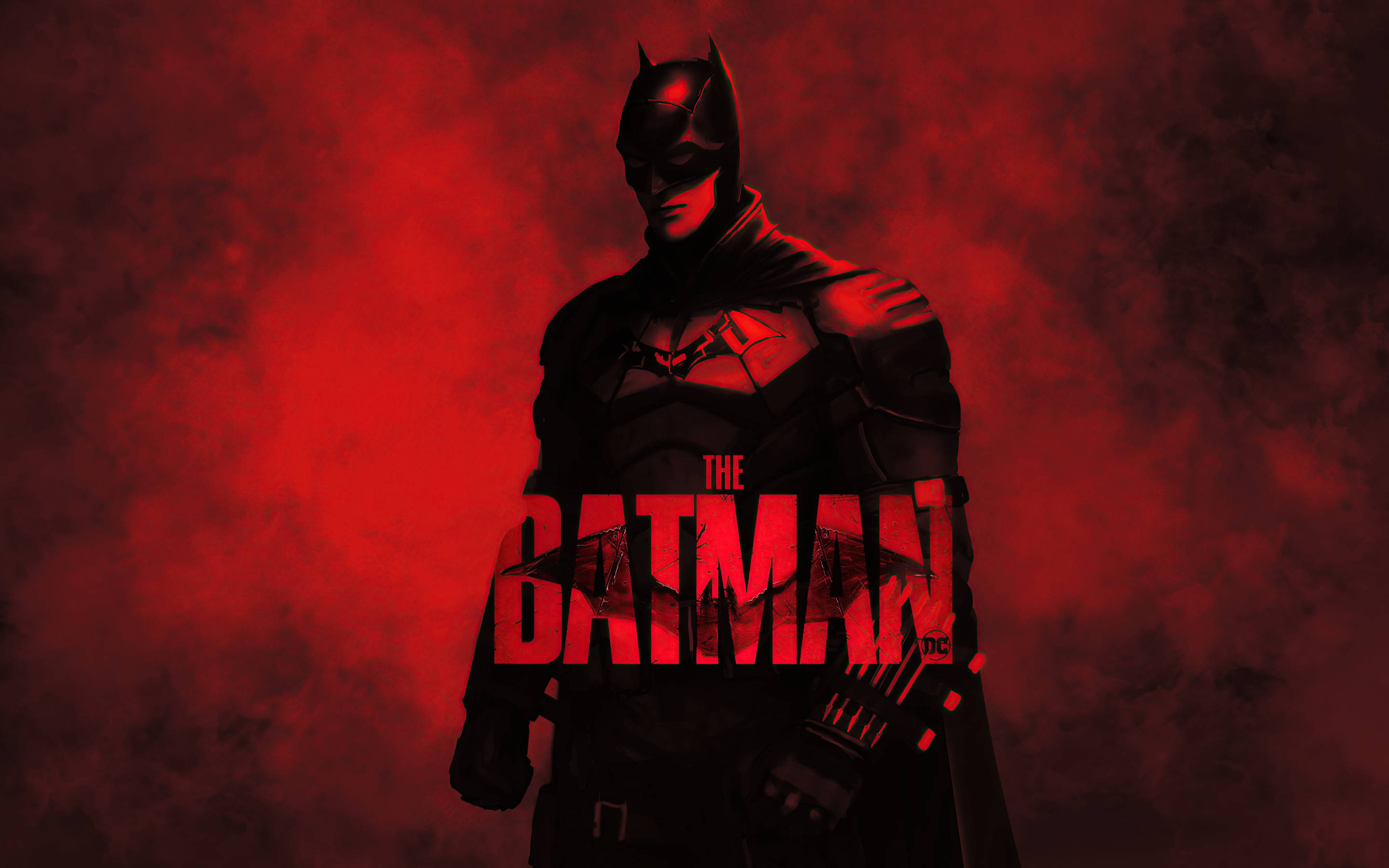 Batman, The Batman, red, 2K Desktop Wallpaper