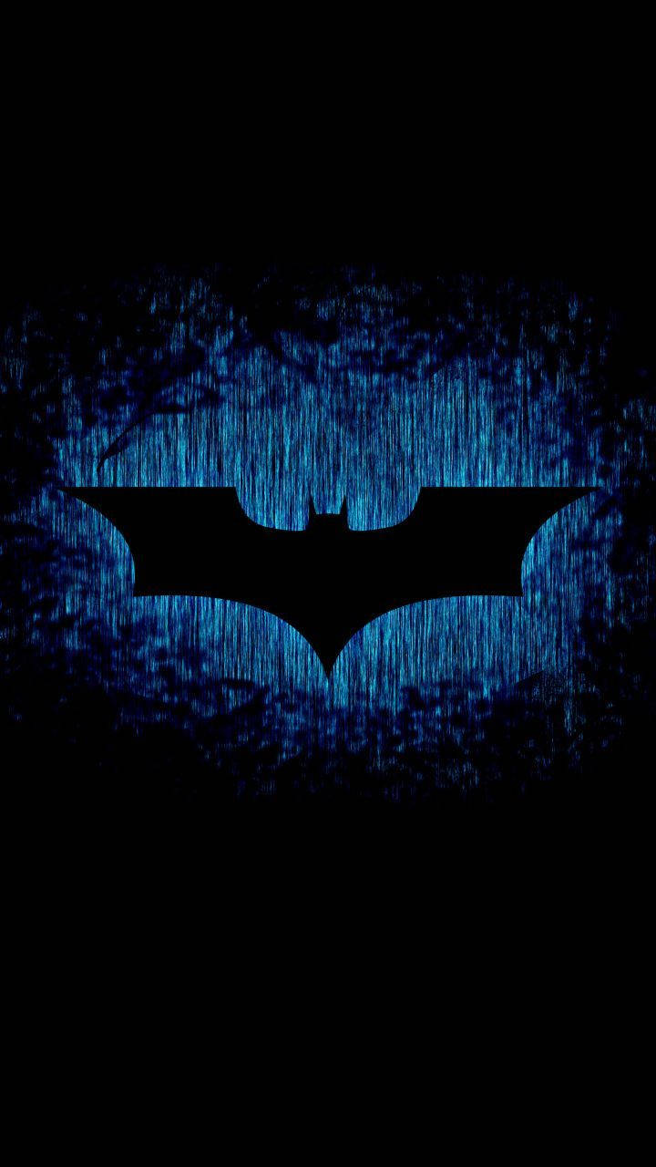 Batman, iPhone, glowing symbol, HD Phone Wallpaper