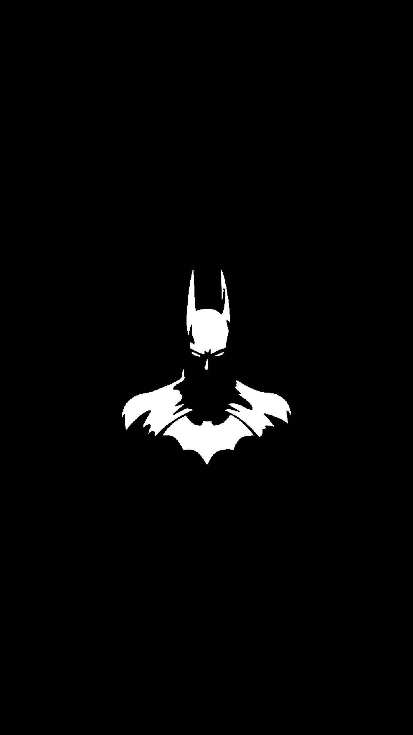 Monochrome Batman Dark iPhone, Batman, black background, 2K Phone Wallpaper