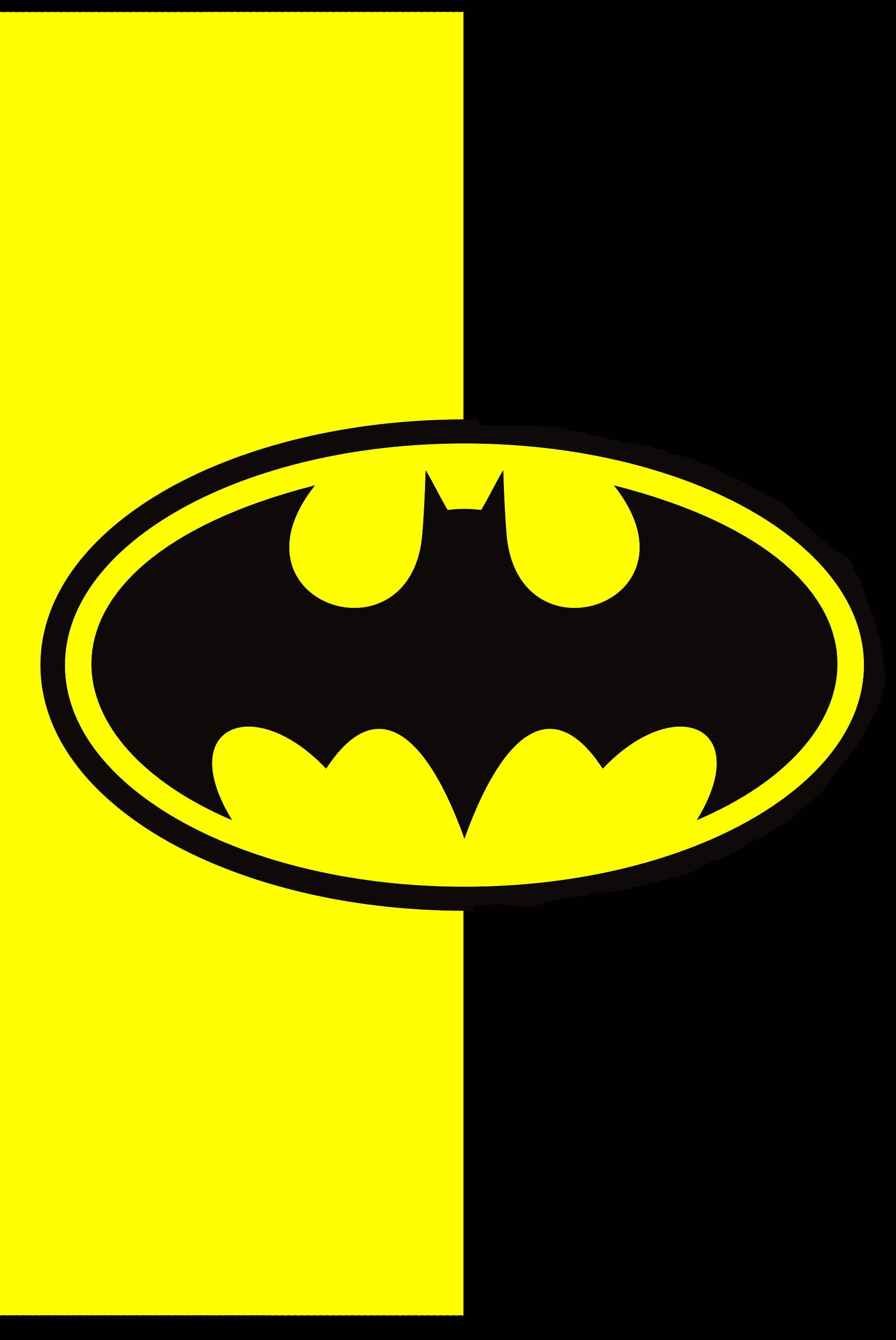 Batman, iPhone, black and yellow, 2K Phone Wallpaper