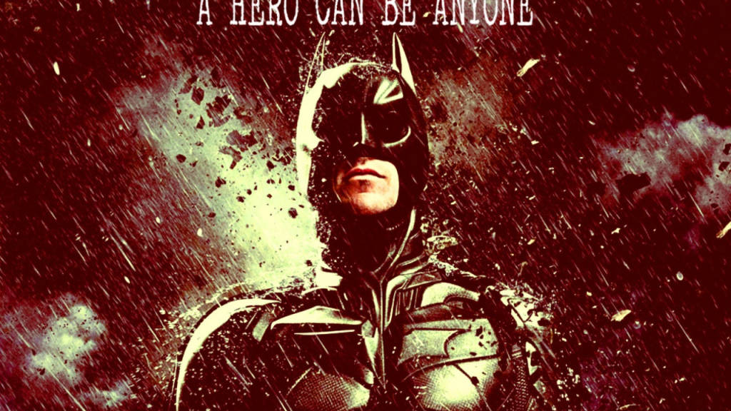 Batman, rainstorm, debris, SD Desktop Wallpaper