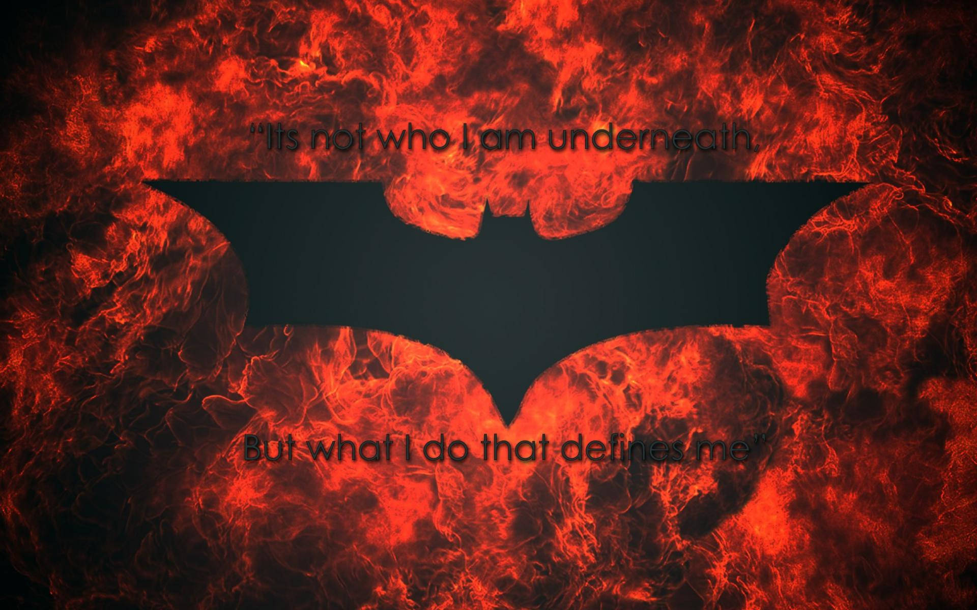 Batman, bat symbol, fiery red flames, Full HD Desktop Wallpaper