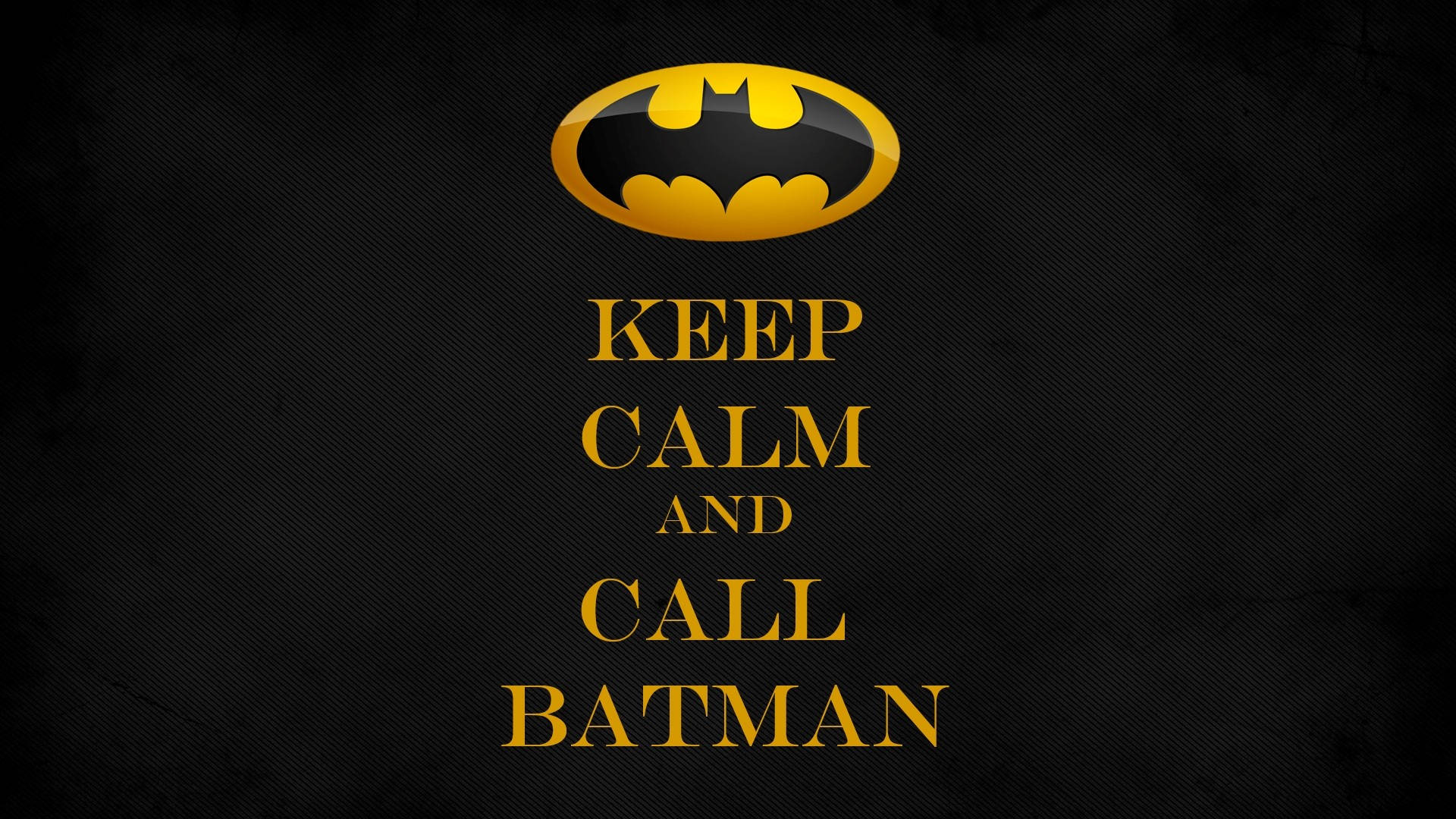 Batman, Keep Calm, yellow, Full HD Desktop Wallpaper