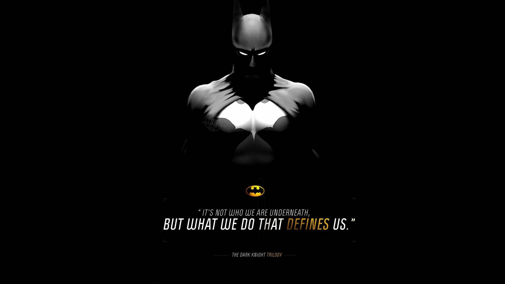 Batman, glowing eyes, iconic chest emblem, Full HD Desktop Wallpaper