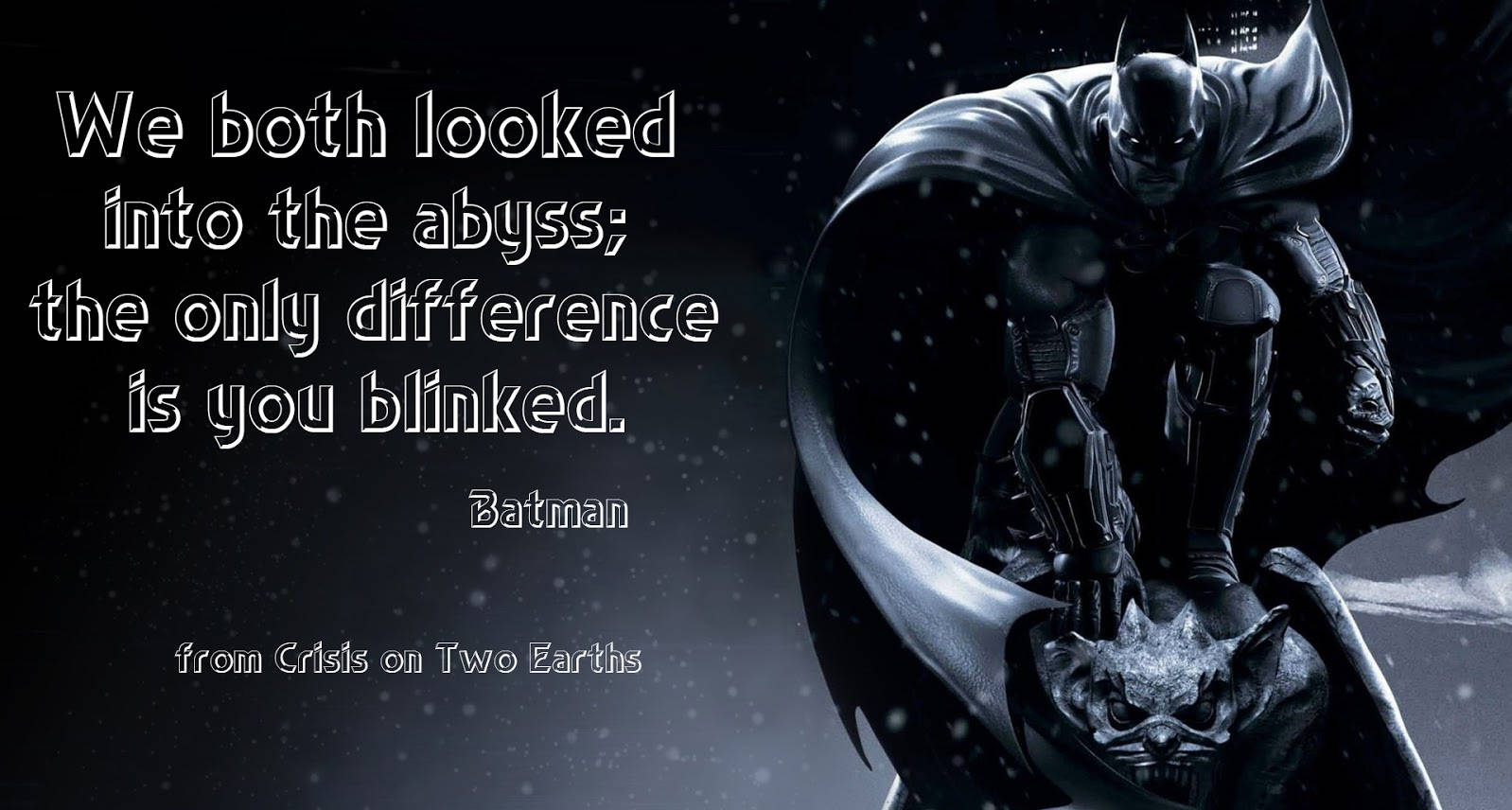 Batman, snowy scene, cape flowing, HD Desktop Wallpaper