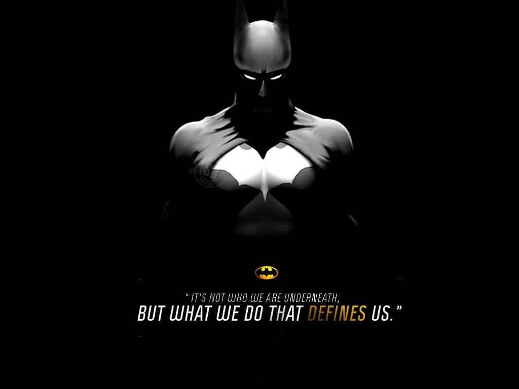 Batman, glowing eyes, iconic chest emblem, SD Desktop Wallpaper