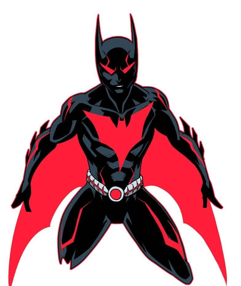 Batman Reborn, black and red suit, glowing eyes, SD Phone Wallpaper
