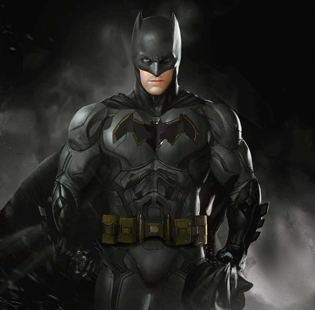 Batman Reborn, armored suit, gold accents, SD Desktop Wallpaper