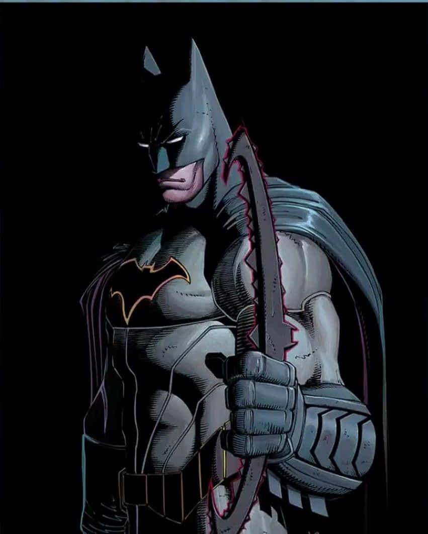 Batman Reborn, serrated blade, shadowed darkness, SD Phone Wallpaper