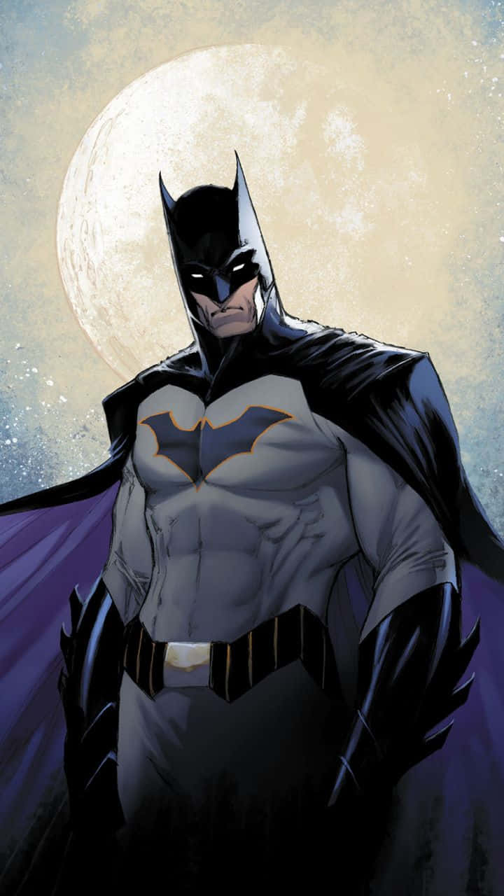 Batman Reborn, full moon, cape, HD Phone Wallpaper