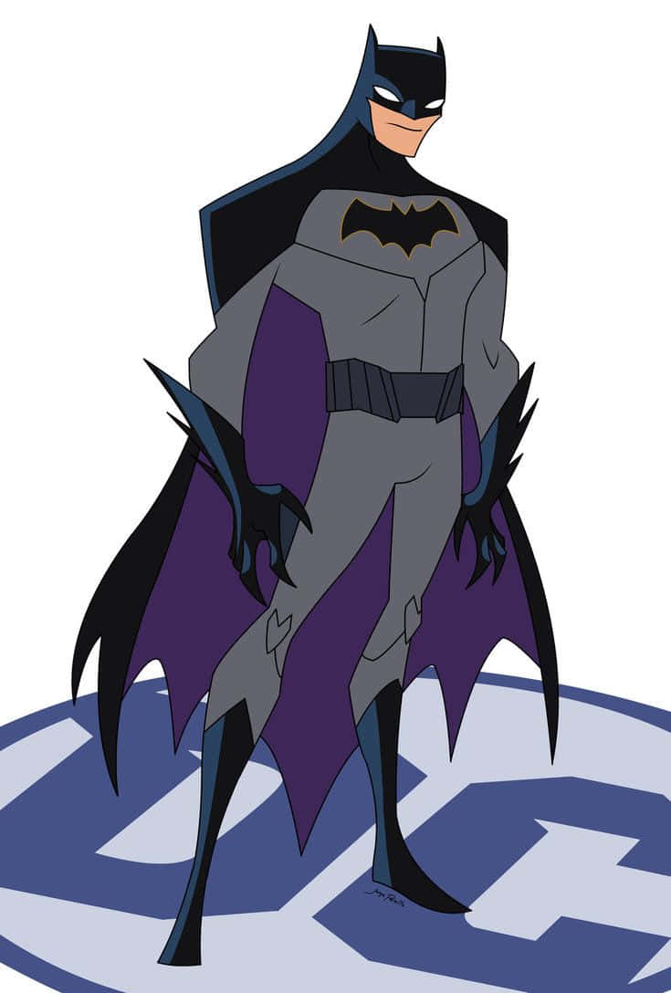 Batman Reborn, gray and purple suit, cape flowing, SD Phone Wallpaper