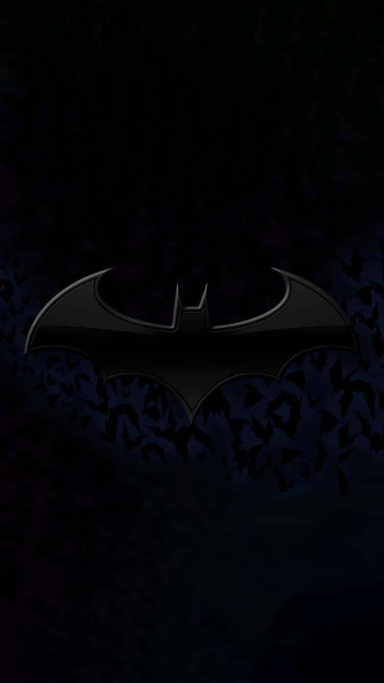 Batman Symbol, iPhone, black, HD Phone Wallpaper