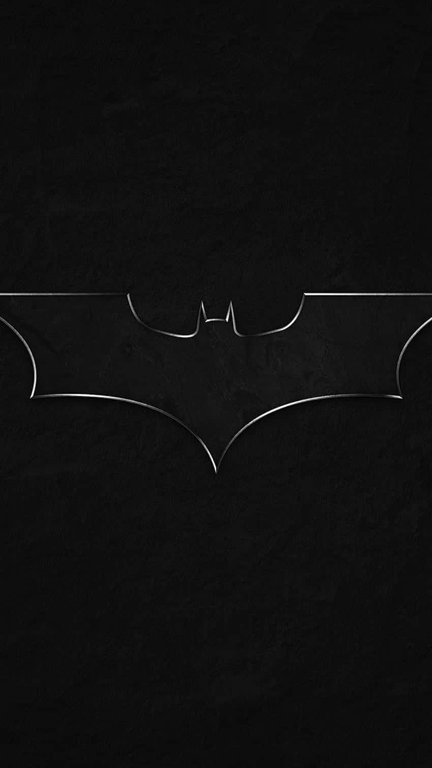 Batman Symbol, iPhone, metallic silver, HD Phone Wallpaper