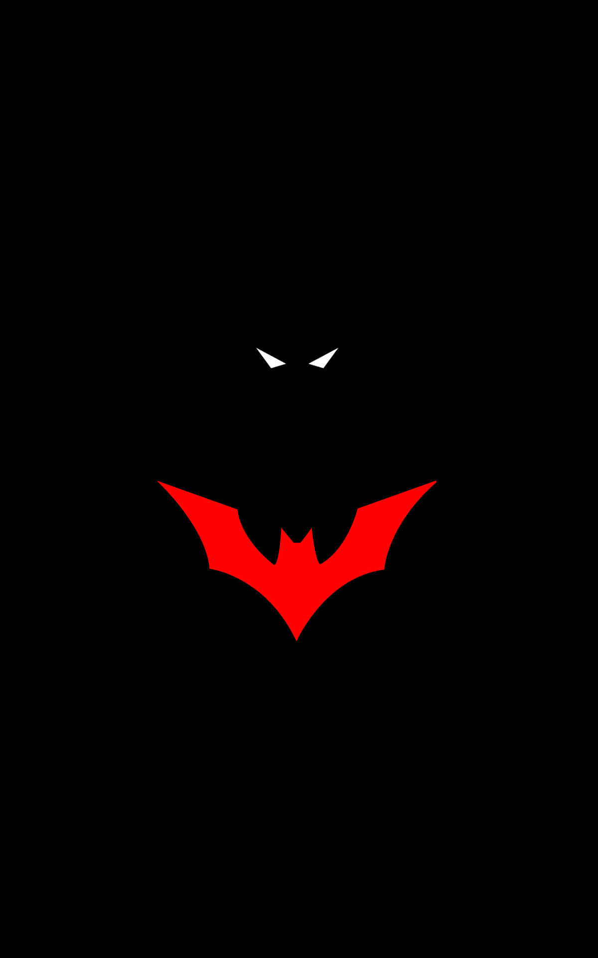 Batman Symbol, red, black, Full HD Phone Wallpaper