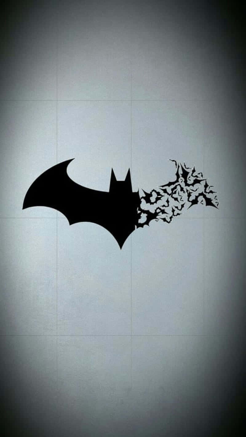 Batman Symbol, black, shattered effect, HD Phone Wallpaper