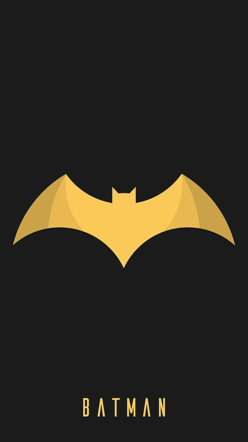 golden batman symbol, black background, Batman text, HD Phone Wallpaper