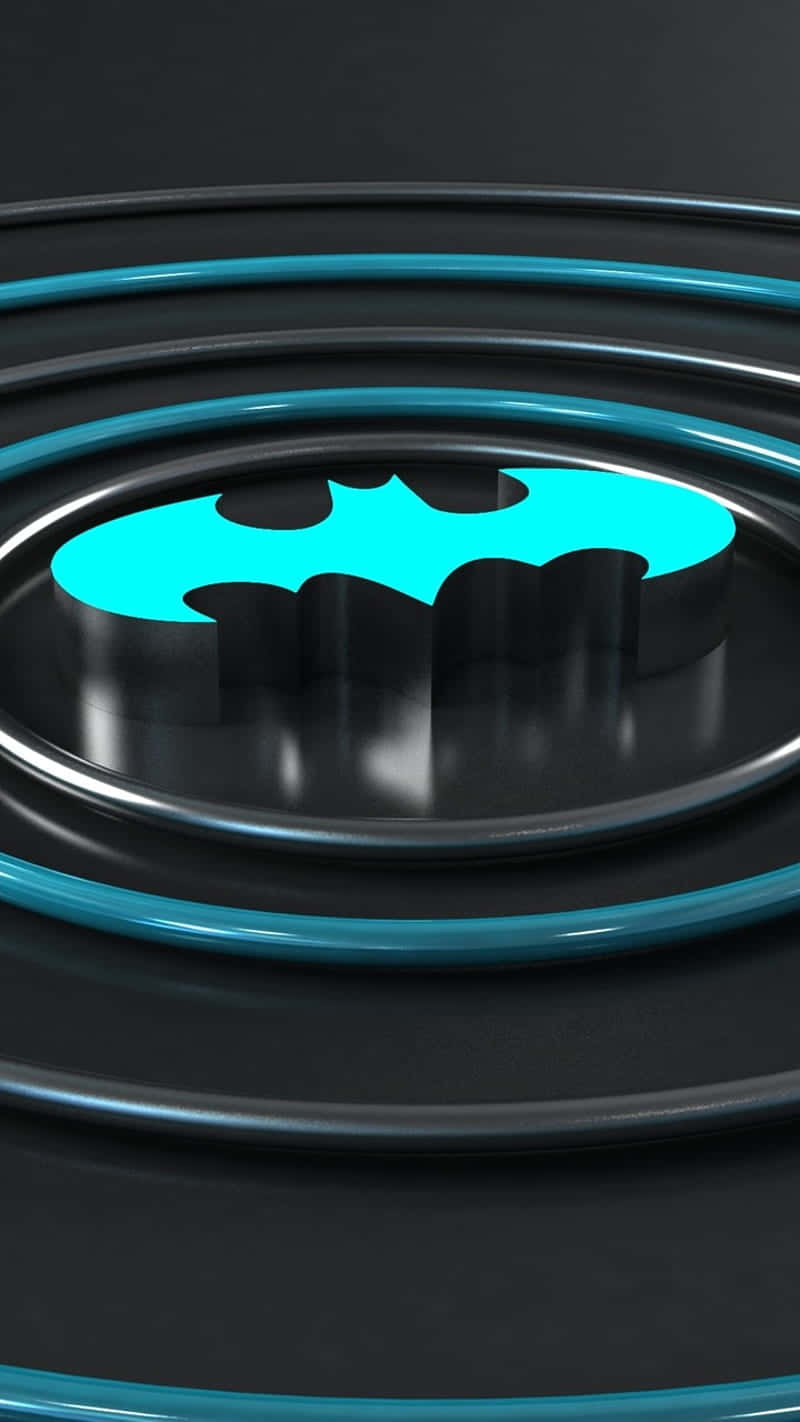 Batman Symbol, cyan, black, HD Phone Wallpaper