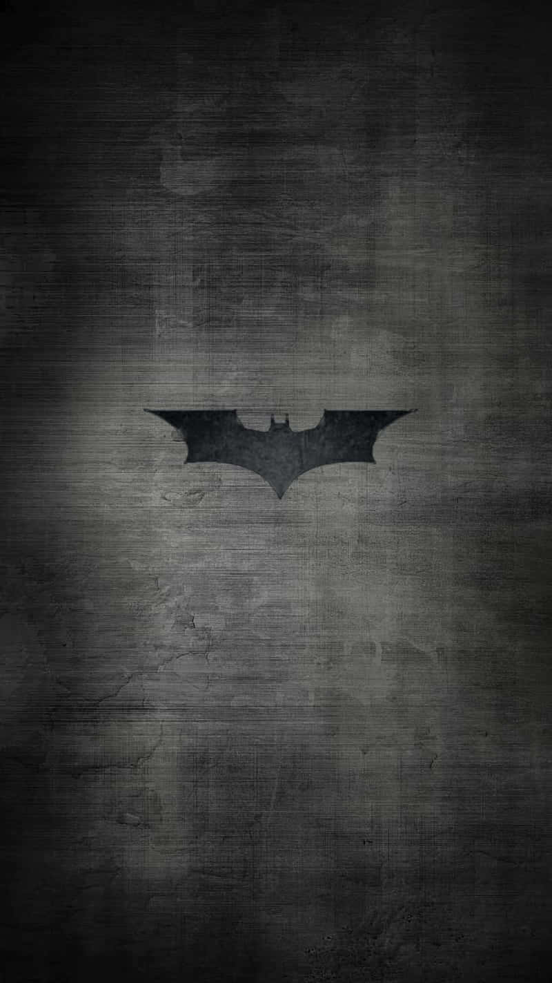 Batman Symbol, grunge background, gray wall, HD Phone Wallpaper
