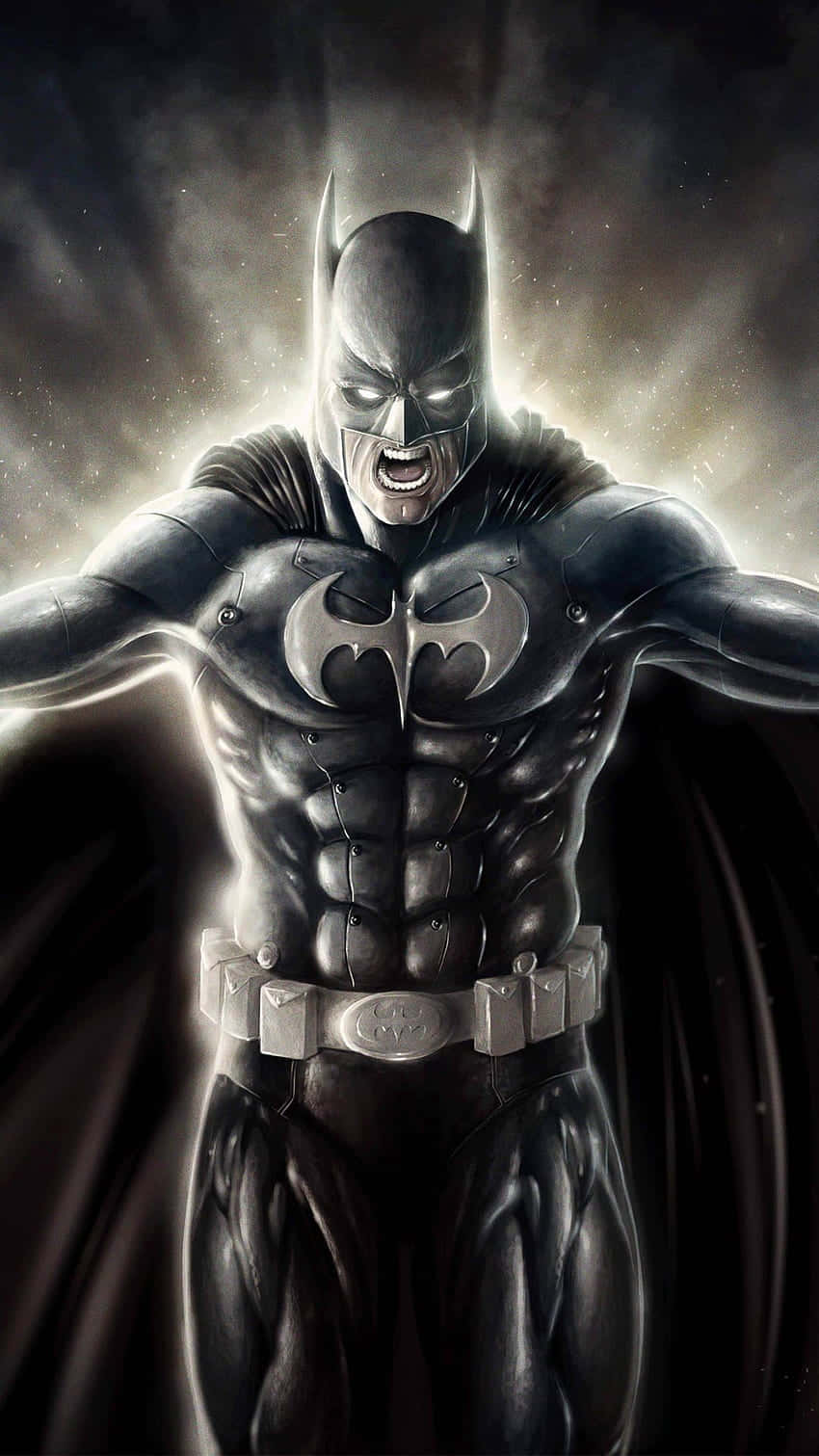 Batman, iPhone, dark smoky background, HD Phone Wallpaper