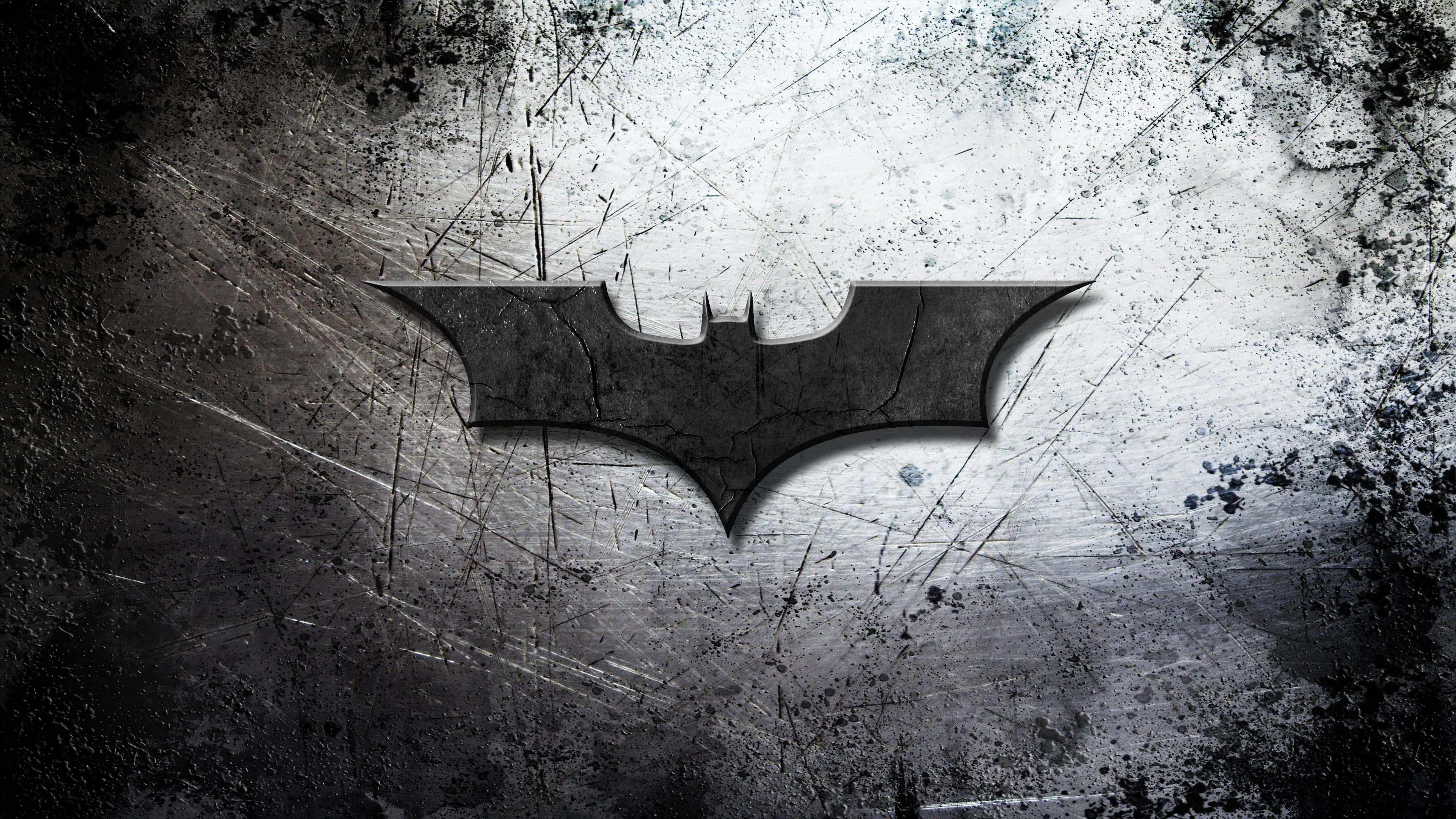 Batman Tablet, Batman logo, gritty metallic surface, 4K Desktop Wallpaper