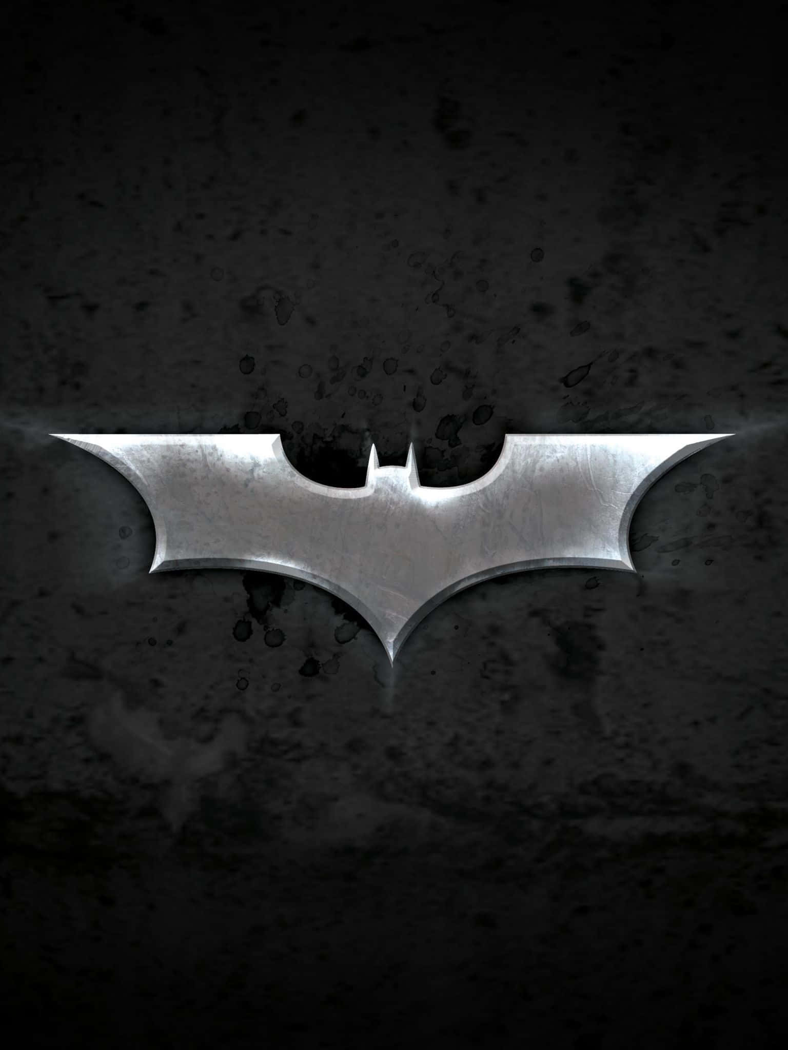 Batman Tablet, metallic bat symbol, sharp edges, Full HD Phone Wallpaper