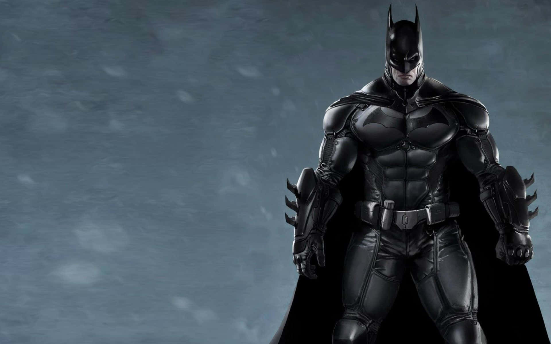 Batman, tablet, dark rain-soaked urban setting, Full HD Desktop Wallpaper