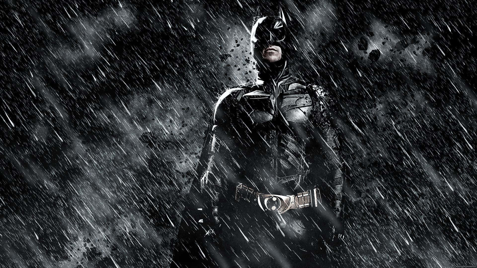 Batman The Dark Knight Returns, downpour, rain streaking, Full HD Desktop Wallpaper