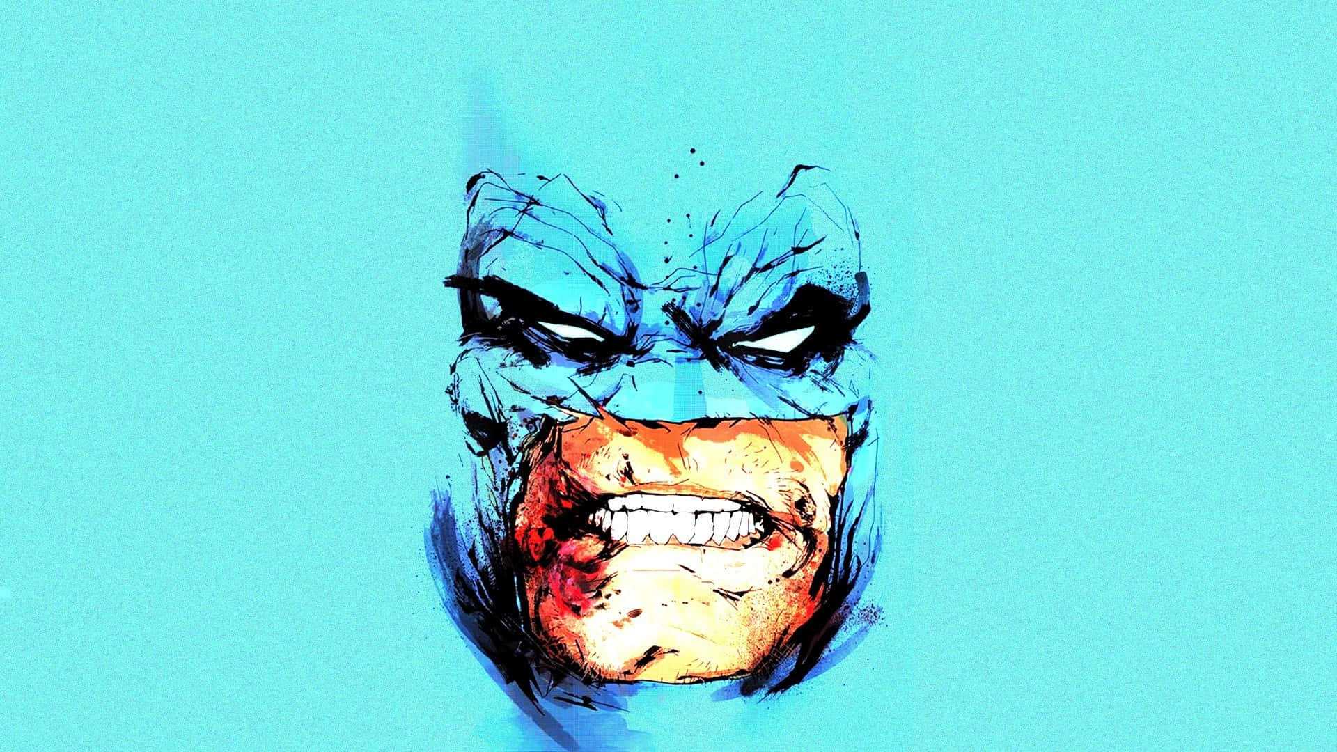 Batman The Dark Knight Returns, blue mask, orange skin, Full HD Desktop Wallpaper