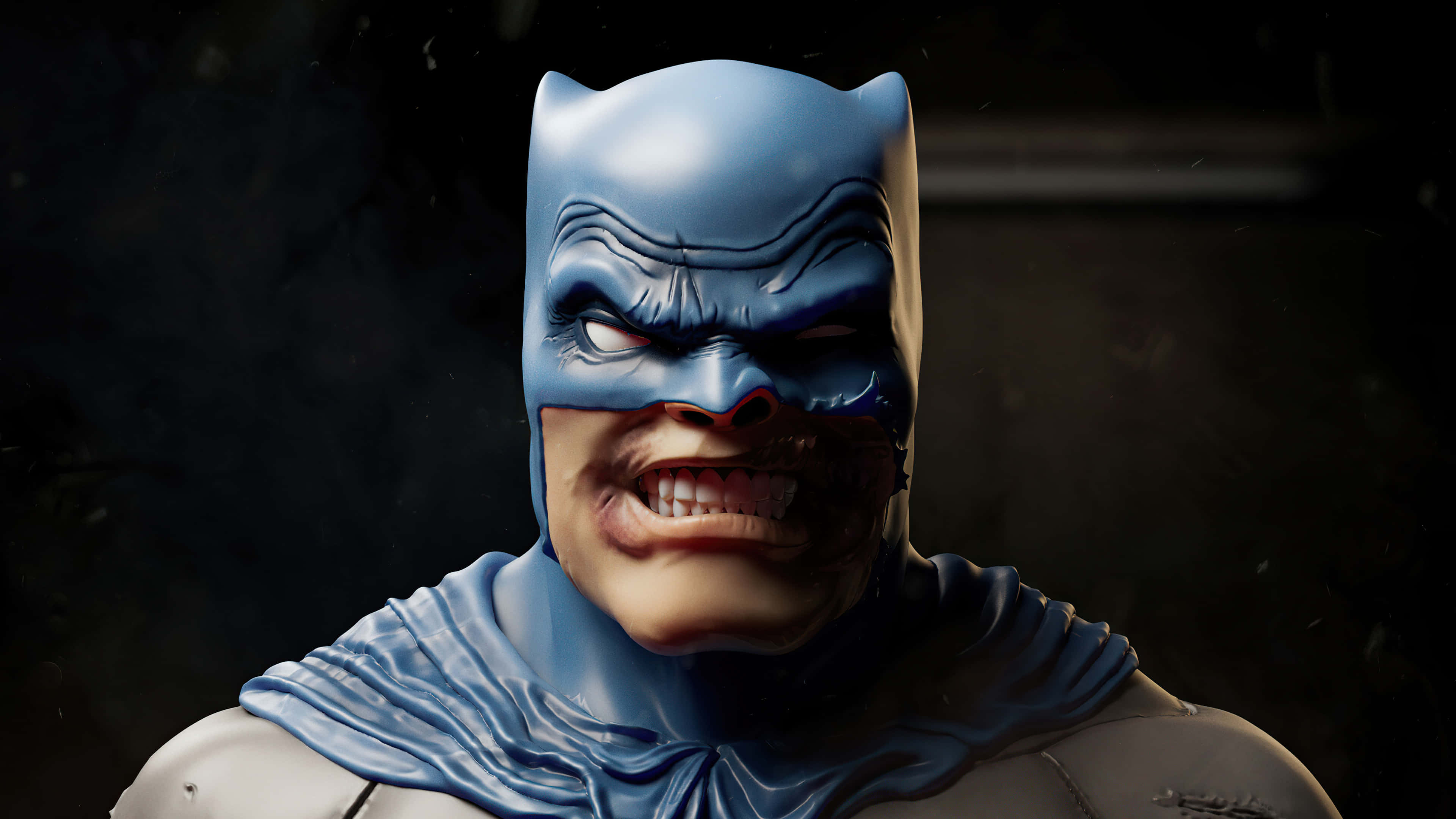 Batman The Dark Knight Returns, Batman, torn mask, 4K Desktop Wallpaper