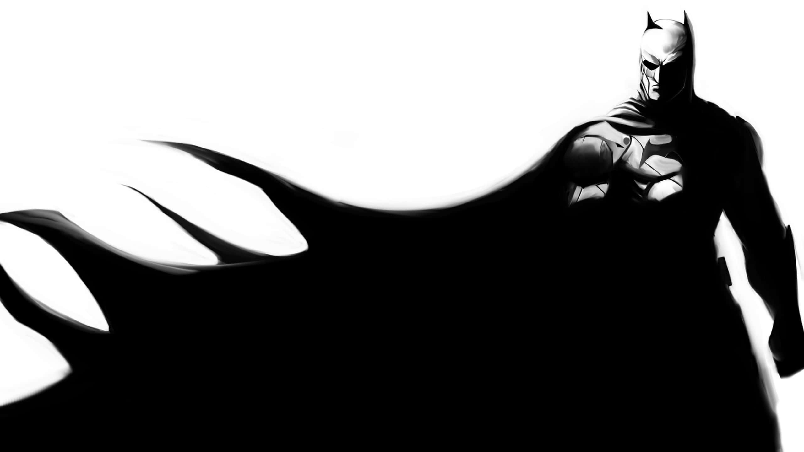 Batman, The Dark Knight Returns, black and white, 2K Desktop Wallpaper