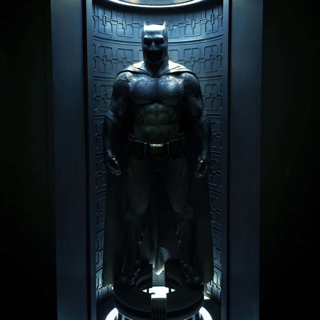 Batman The New 52, dark high-tech chamber, glowing circular lights, SD Desktop Wallpaper
