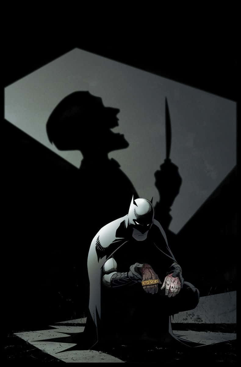 Batman The New 52, Batman, bloody knife, SD Phone Wallpaper