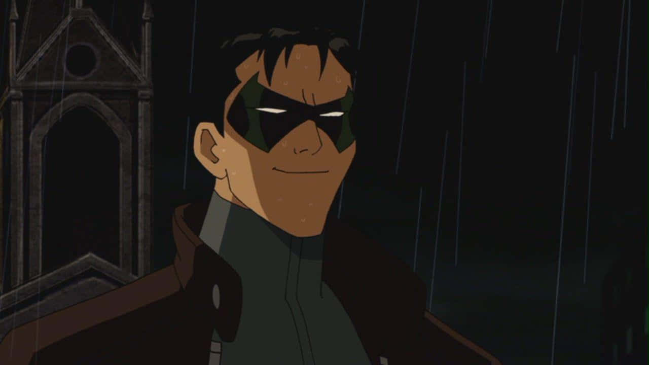 Batman, Red Hood, gothic building, HD Desktop Wallpaper