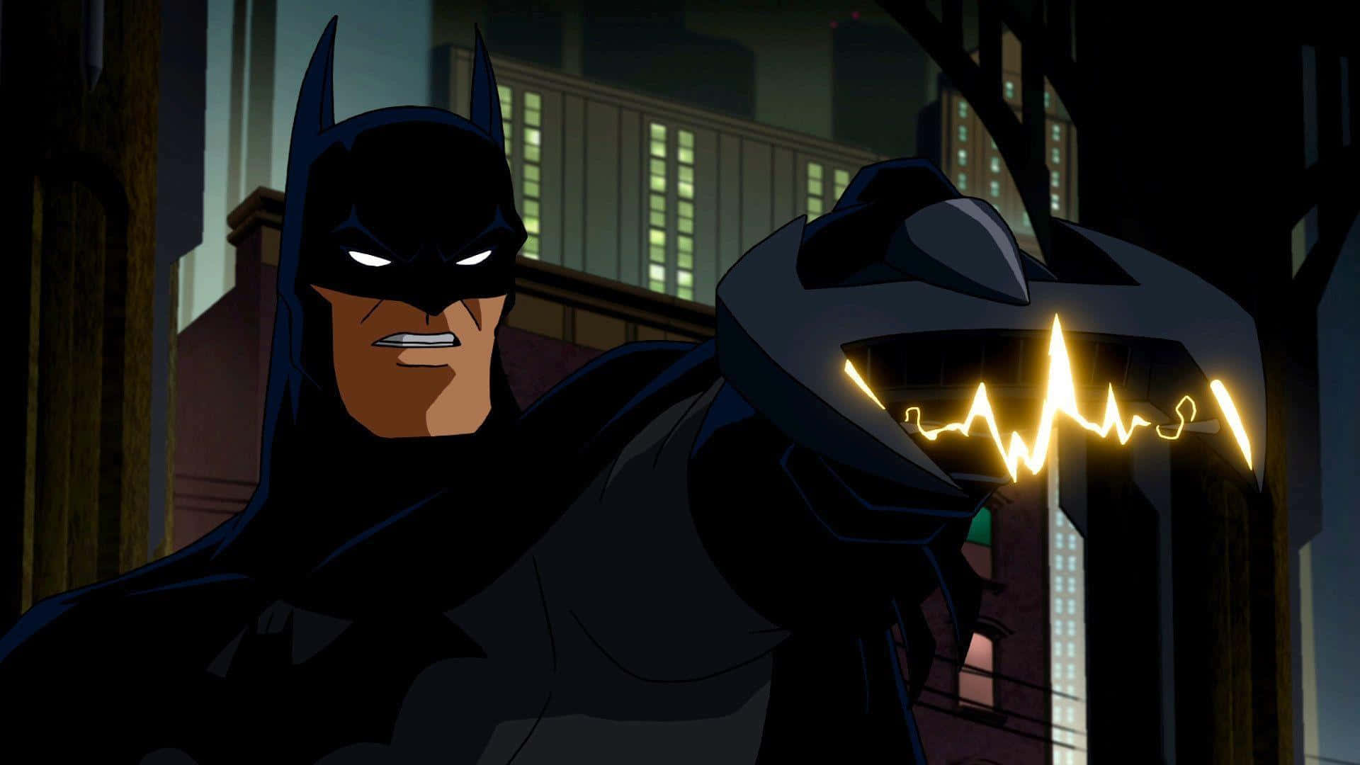 Batman, Red Hood, dark city alley, Full HD Desktop Wallpaper