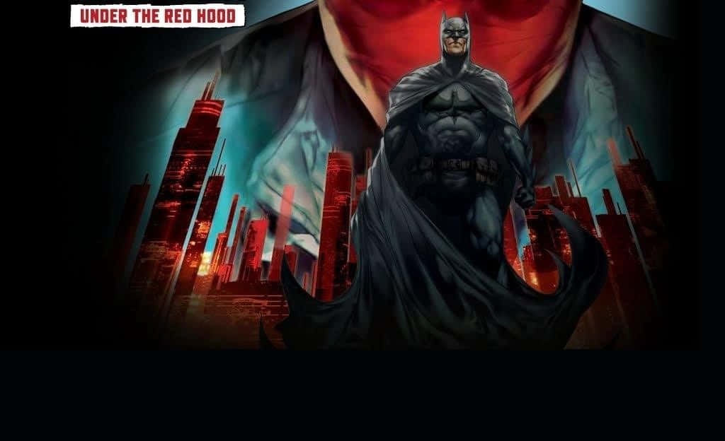 Batman, Red Hood, dark cityscape, SD Desktop Wallpaper
