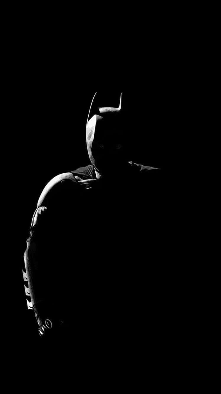 Batman, Pure Black Oled, cowl, HD Phone Wallpaper