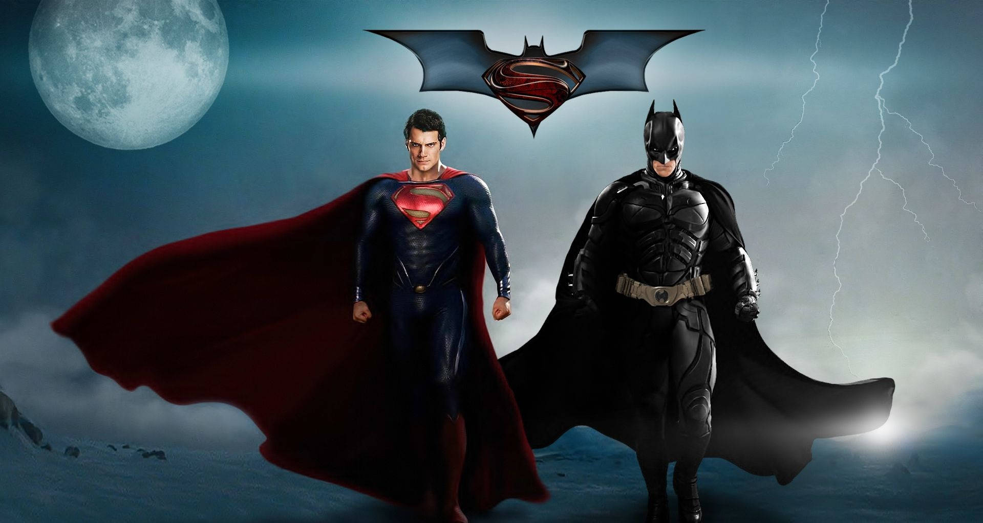 Batman V Superman Dawn Of Justice, Superman, Batman, Full HD Desktop Wallpaper