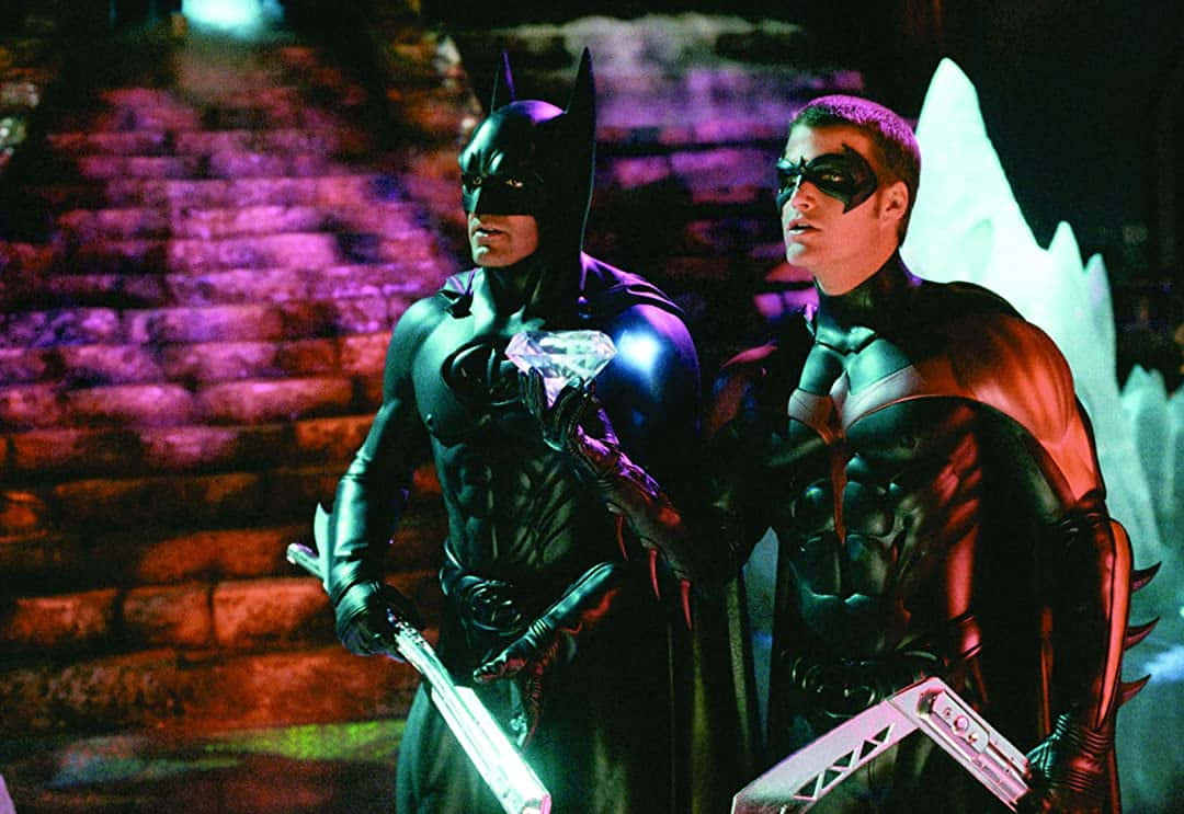 Batman, Robin, dark costumes, SD Desktop Wallpaper