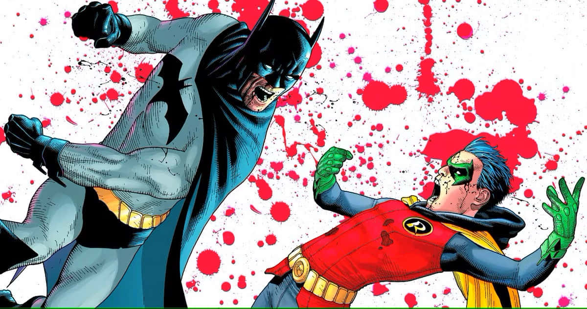Batman, Robin, white background, SD Desktop Wallpaper