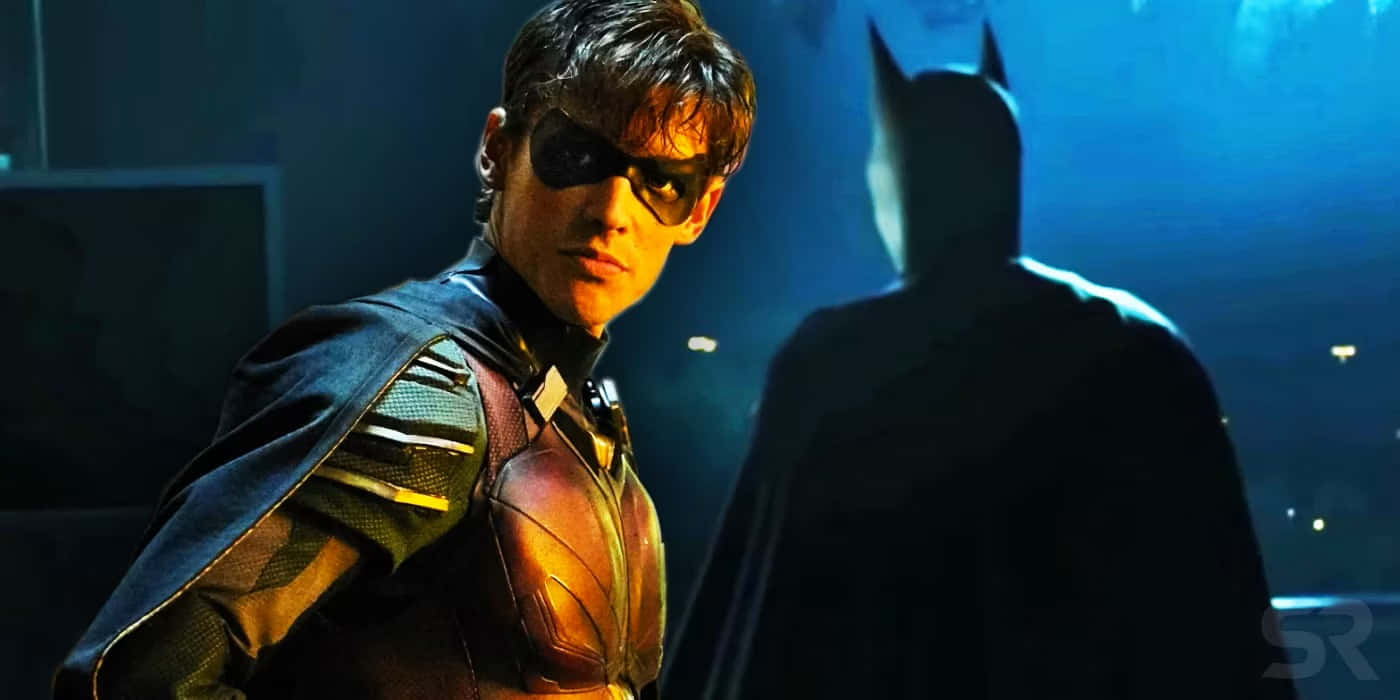 Batman, Robin, blue light, HD Desktop Wallpaper