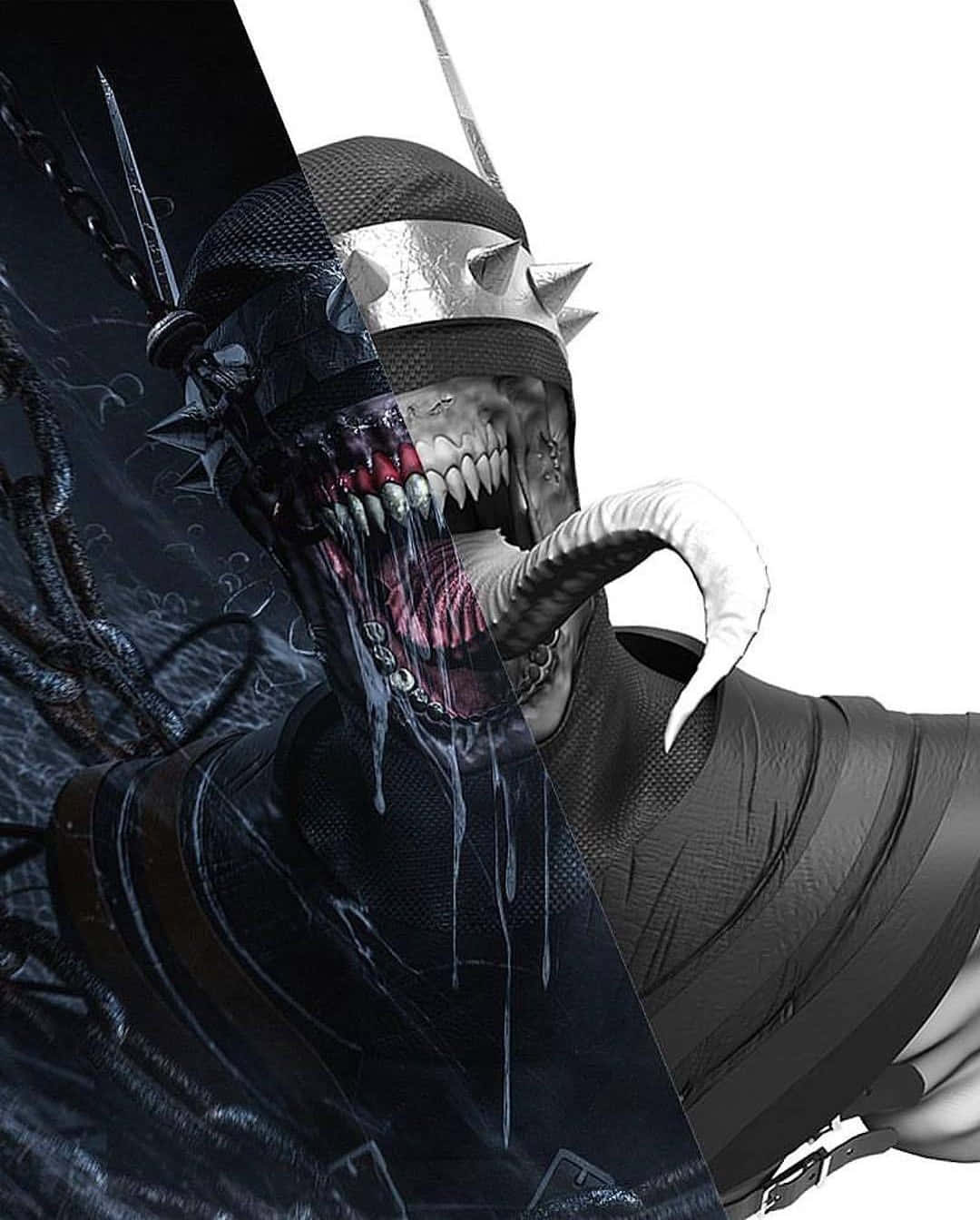 Batman Who Laughs, demonic, human, HD Phone Wallpaper