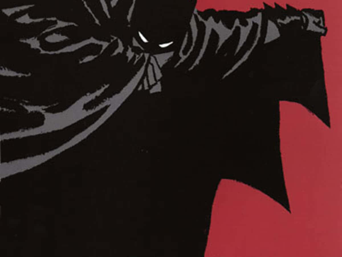 Batman Year One, black, glowing white eyes, SD Desktop Wallpaper