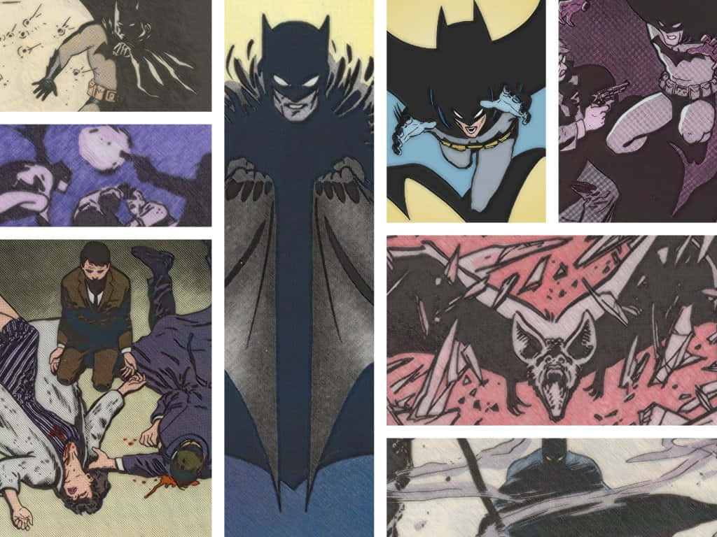 Batman Year One, comic book panels, Batman, SD Desktop Wallpaper